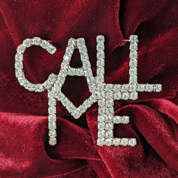 Bauer Jewelry - Bauer Call Me Brooch Full Sparkling Bling  Mens Or Women's Fashion Jewelry VNT